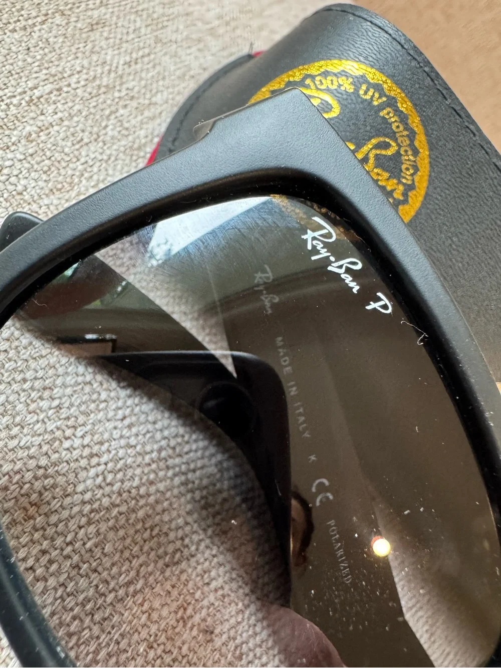 Ray-Ban Justin Square Polarized Sunglasses Black 54mm